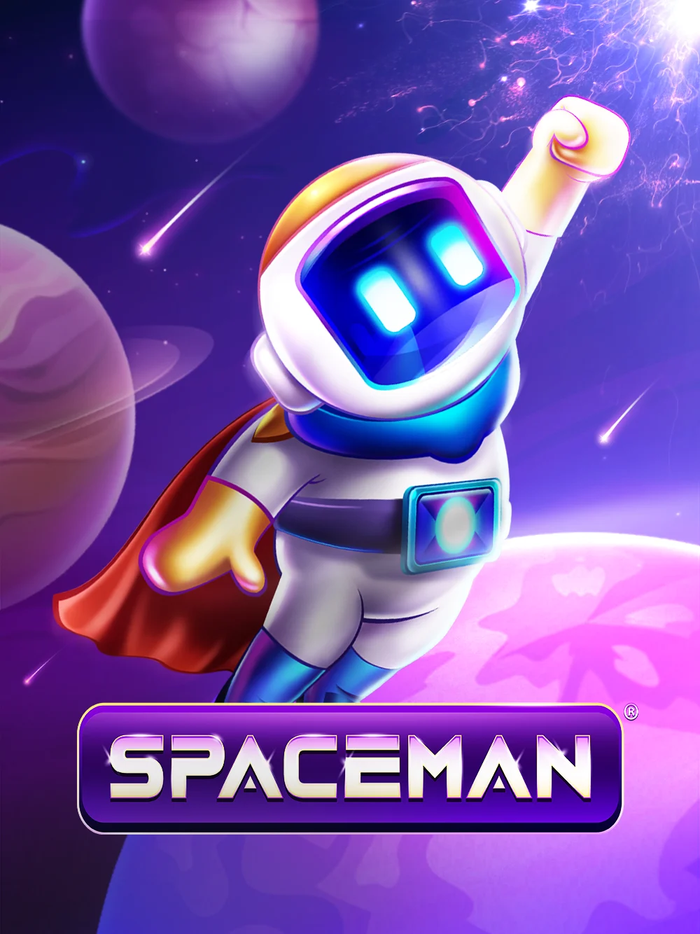 Juego tipo crash espacial con estética futurista y ritmo alto.